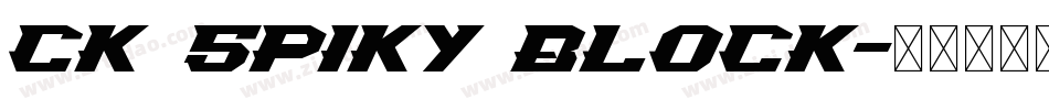 CK Spiky Block字体转换
